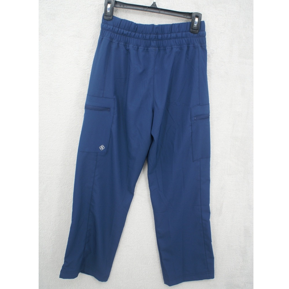 Easy Stretch by Butter-Soft Womens Navy Blue Cargo Scrub Pants BU42232 Small P